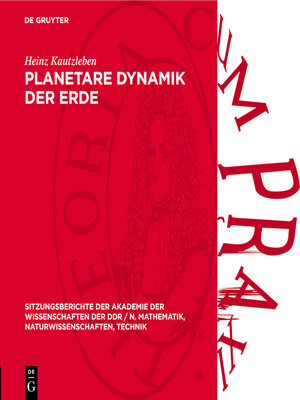 cover image of Planetare Dynamik der Erde